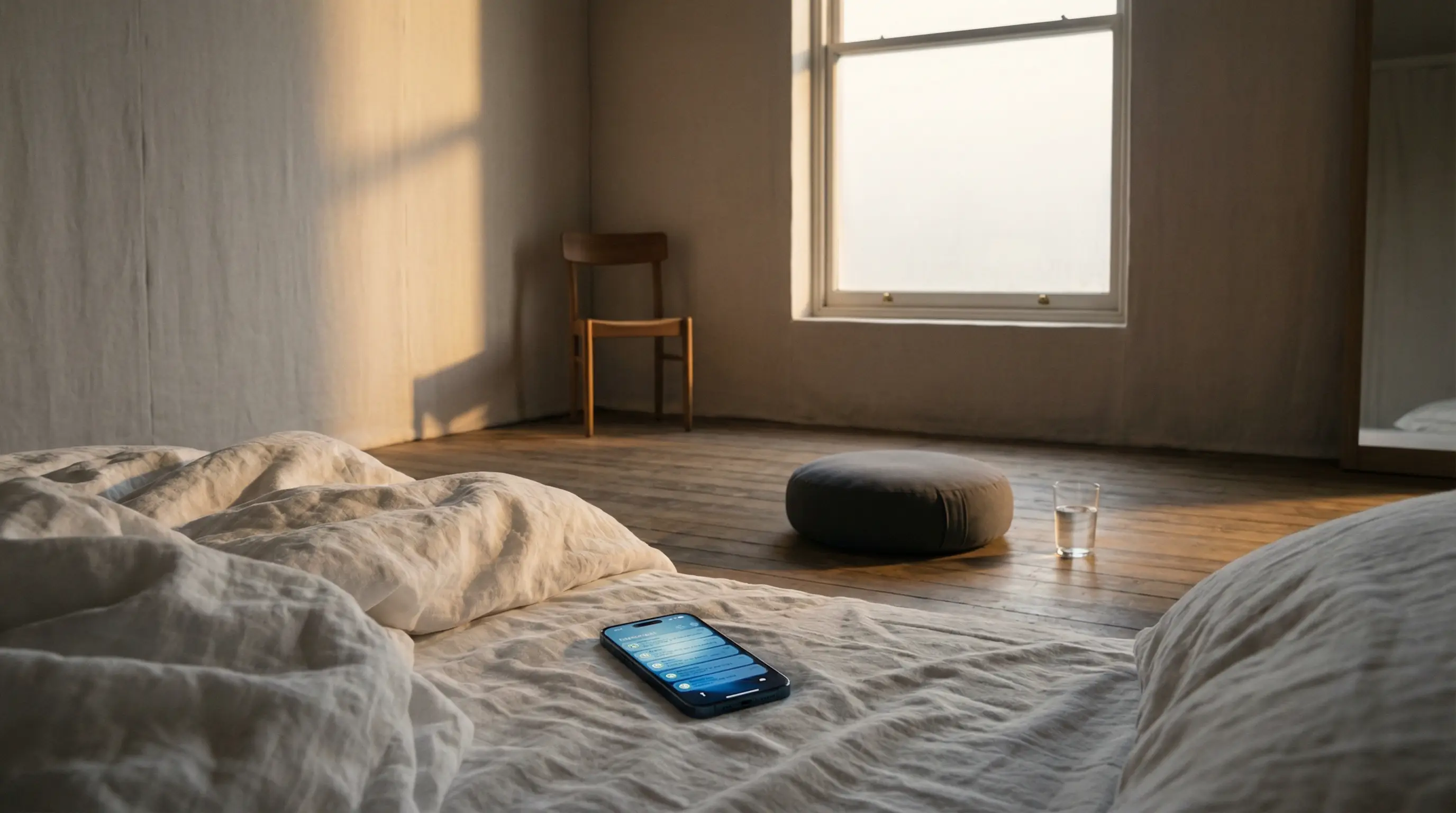 A phone pulling a quiet morning into reactive mode